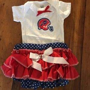 Buffalo Bills NFL Baby Girl Outfit